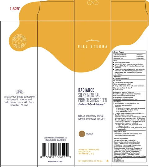 RADIANCE Silky Mineral Primer Sunscreen SPF-42 HONEY 포장