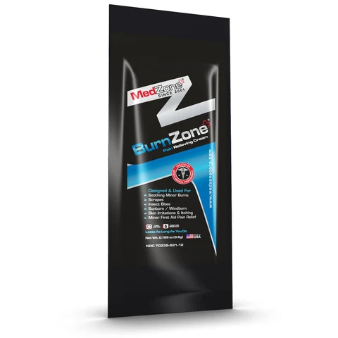 BurnZone packaging
