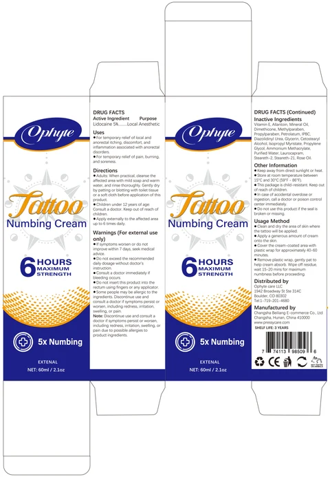 Tattoo Numbing Cream packaging