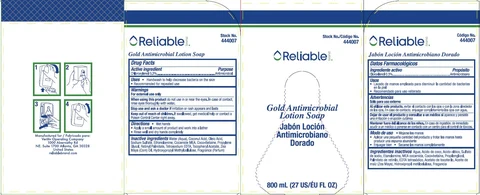 Reliable Gold Antimicrobial Ltion So ap 포장