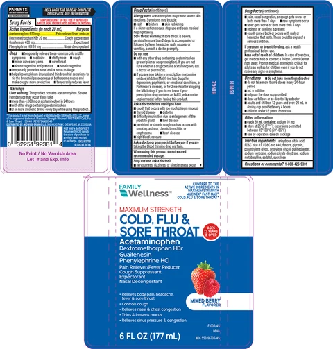 Cold, Flu and Sore Throat 포장