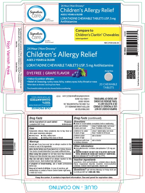 DYE-FREE CHILDRENS LORATADINE 포장