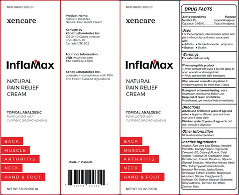 XENCARE INFLAMAX NATURAL TOPICAL PAIN packaging