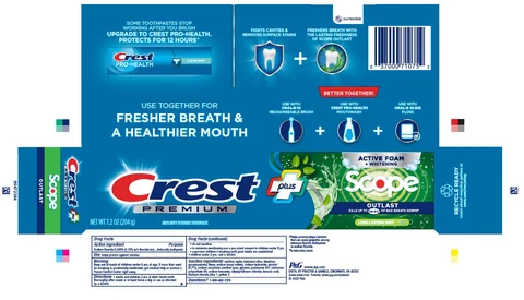 Crest Premium PlusScope Outlast Active Foam 포장