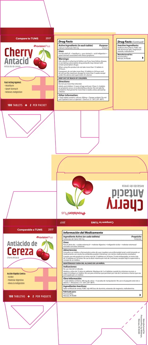 Cherry Antacid packaging