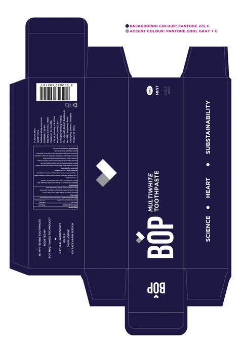 BOP whiteningtoothpaste 포장