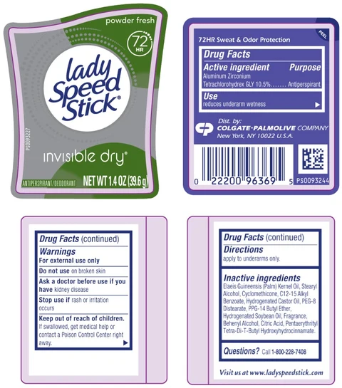 Ladies Speed Stick Invisible DryPowder Fresh packaging