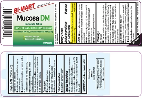 MUCUS RELIEF DM packaging