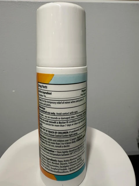 SANAR NATURAL-ARNICA ROLL ONARNICA PAIN RELIEVING WITH CAMPHOR 포장
