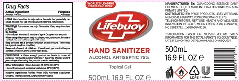 Lifebuoy Hand Sanitizer packaging