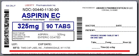 ASPIRIN 포장