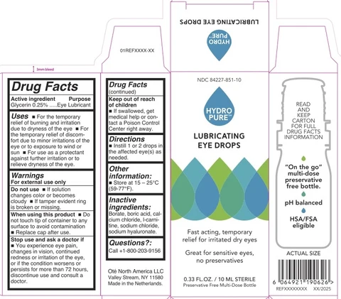 Hydropure Lubricating Eye Drops 포장