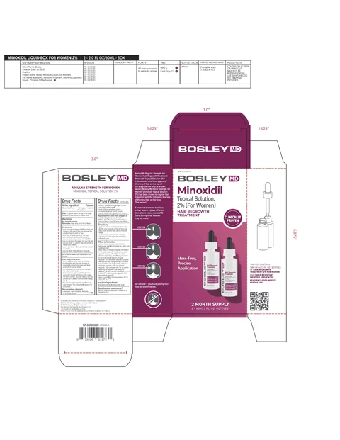 Bosley MD Regular Strength for Women 포장