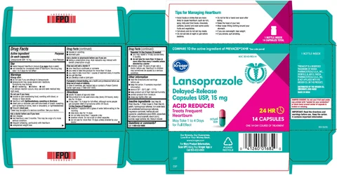 Lansoprazole packaging