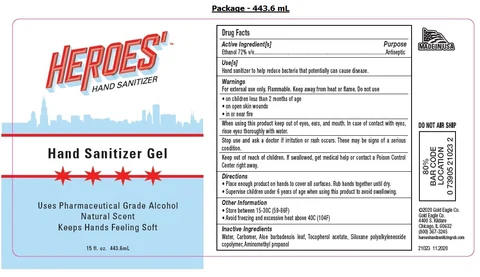 HEROES Hand Sanitizer Gel 포장