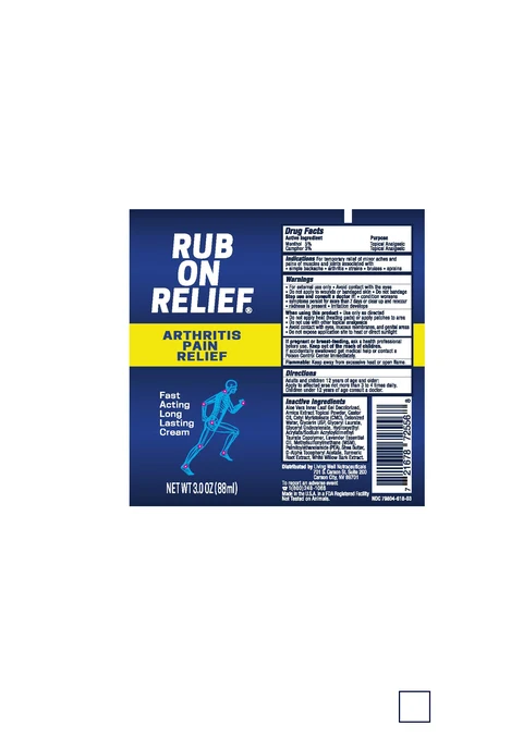 Healthy Back Institute Rub On Relief packaging
