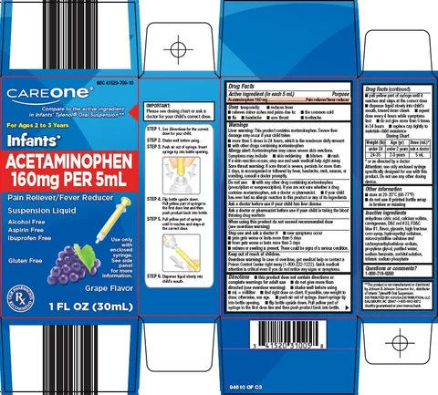 CareOne Infants Acetaminophen 포장