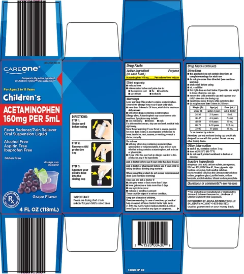 careone childrens acetaminophen 포장