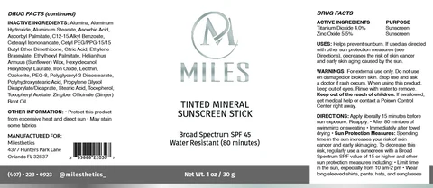 Tinted Mineral Sunscreen Stick packaging