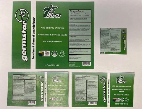 germstarCitrus packaging