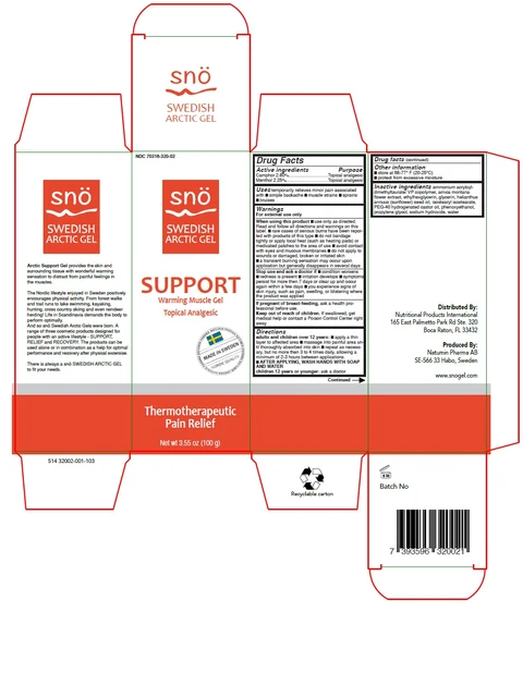 Sno Swedish Arctic Gel Support 포장