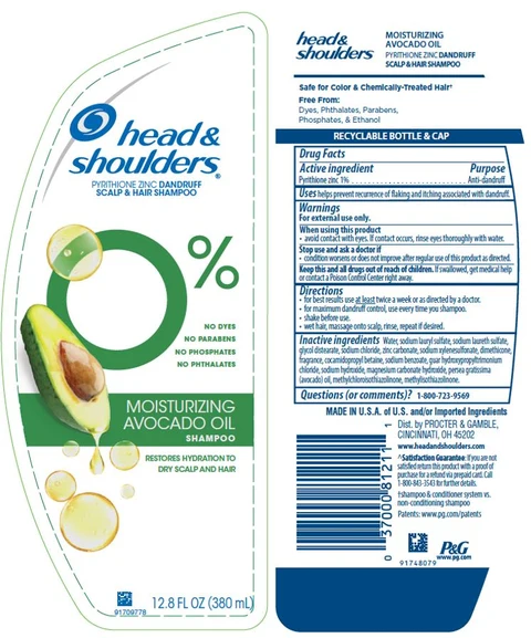 Head and Shoulders Moisturizing Avocado Oil packaging