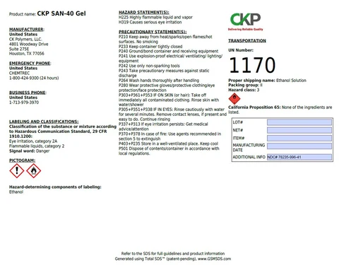 CKP SAN-4I Liq 포장