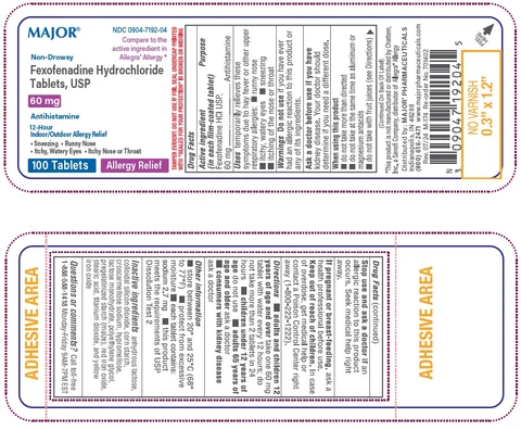 fexofenadine hcl packaging