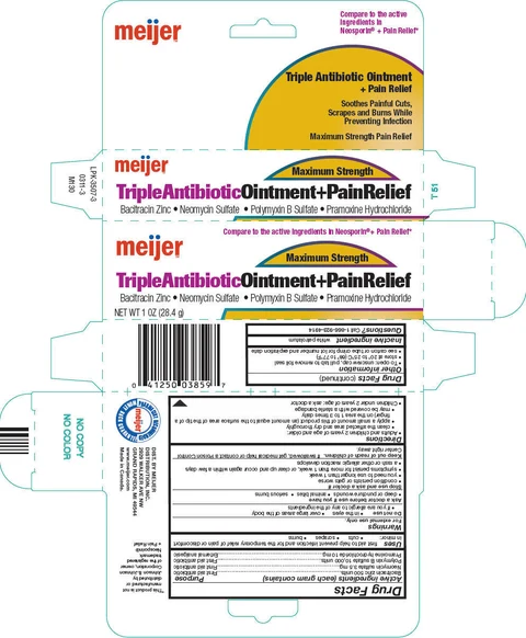 meijer Triple Antibiotic plus Pain Relief 포장