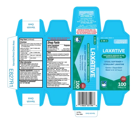 2 IN 1LAXATIVE STOOL SOFTENER AND STIULANT LAXATIVE 포장