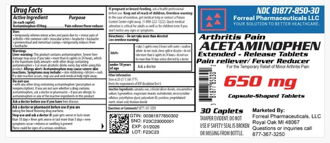 Acetaminophen 650mg packaging