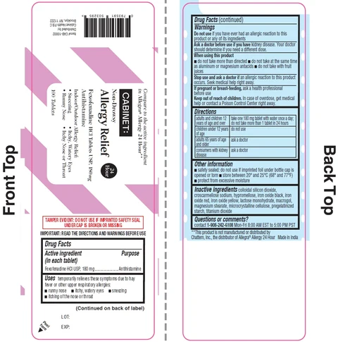 Cabinet Allergy Relief Fexofenadine 포장