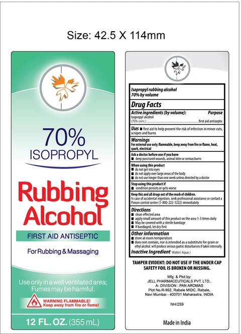 Isopropyl Rubbing Alcohol 70% 포장