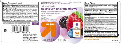 Target Antacid - Anti-Gas Relief Chews packaging