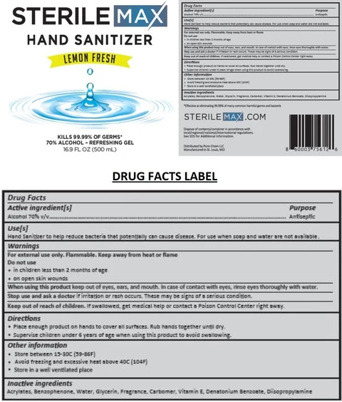 STERILEMAX HAND SANITIZER 포장