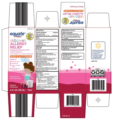 equate allergy relief packaging