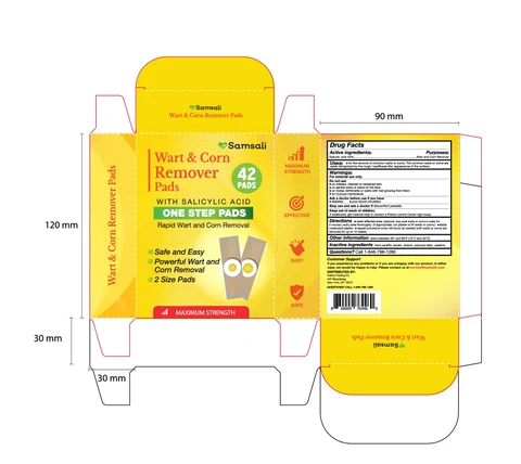 Samsali Wart Corn Remover Pads 포장
