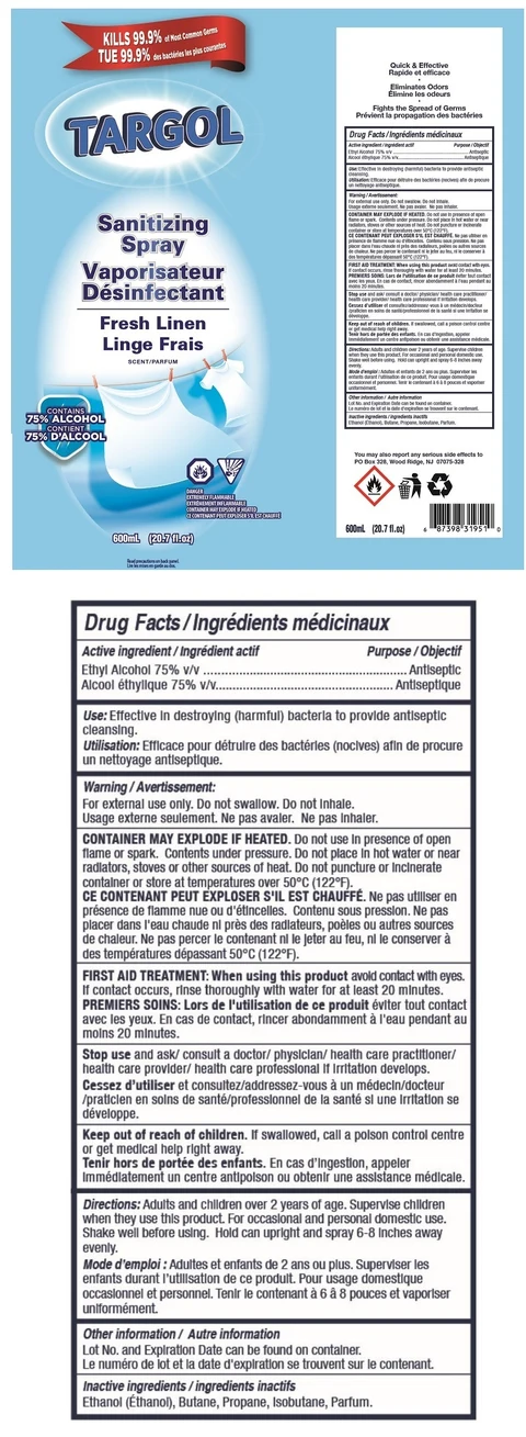 TARGOL Sanitizing Fresh Linen 포장