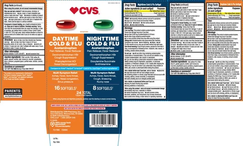 Daytime Nighttime Cold Flu Relief 포장