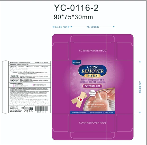 Corn remover pads 포장