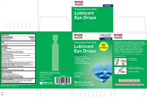 CVS Lubricant Eye Drops Original 포장