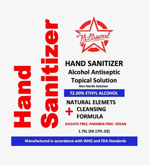 Hand Sanitizer 72% Ethyl Alcohol packaging