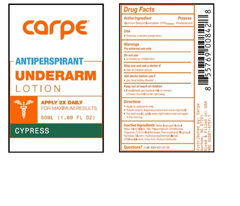 Carpe Antiperspirant Underarm Cypress Scent 포장