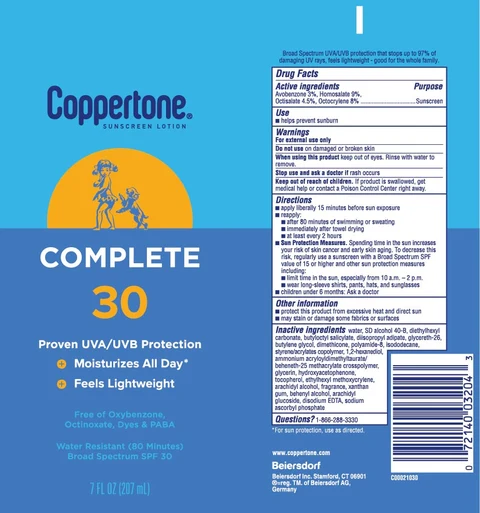 Coppertone Complete Sunscreen SPF 30 포장