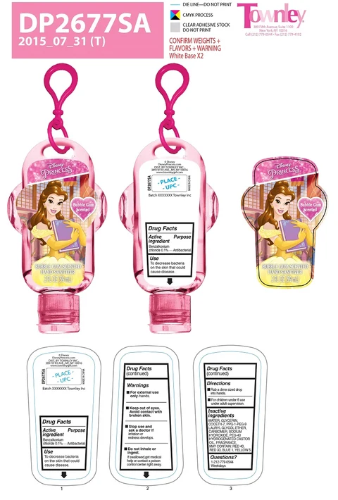 Bubblegum Scented Hand Sanitizer packaging