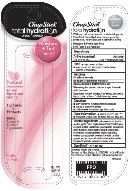 Chapstick Total Hydration Moisture Tint Pretty in Pink 포장