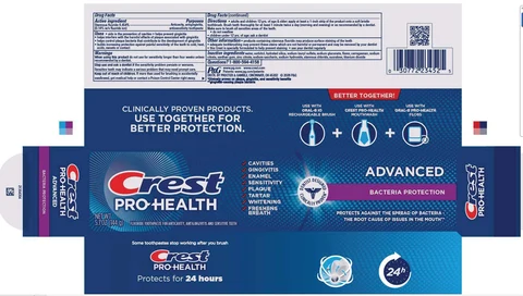 Crest Pro-HealthAdvanced Bacteria Protection 포장
