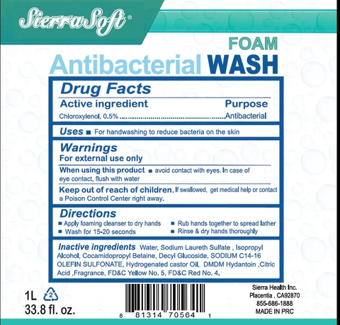 Sierra Soft Antibacterial Wash 포장