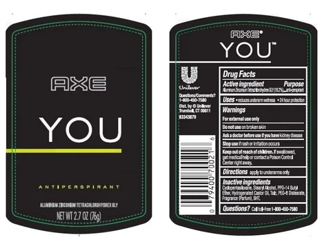 AxeYou Antiperspirant 포장