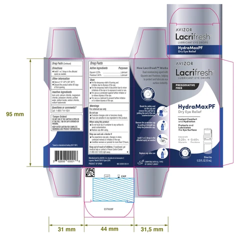 LACRIFRESH HYDRAMAXPF packaging